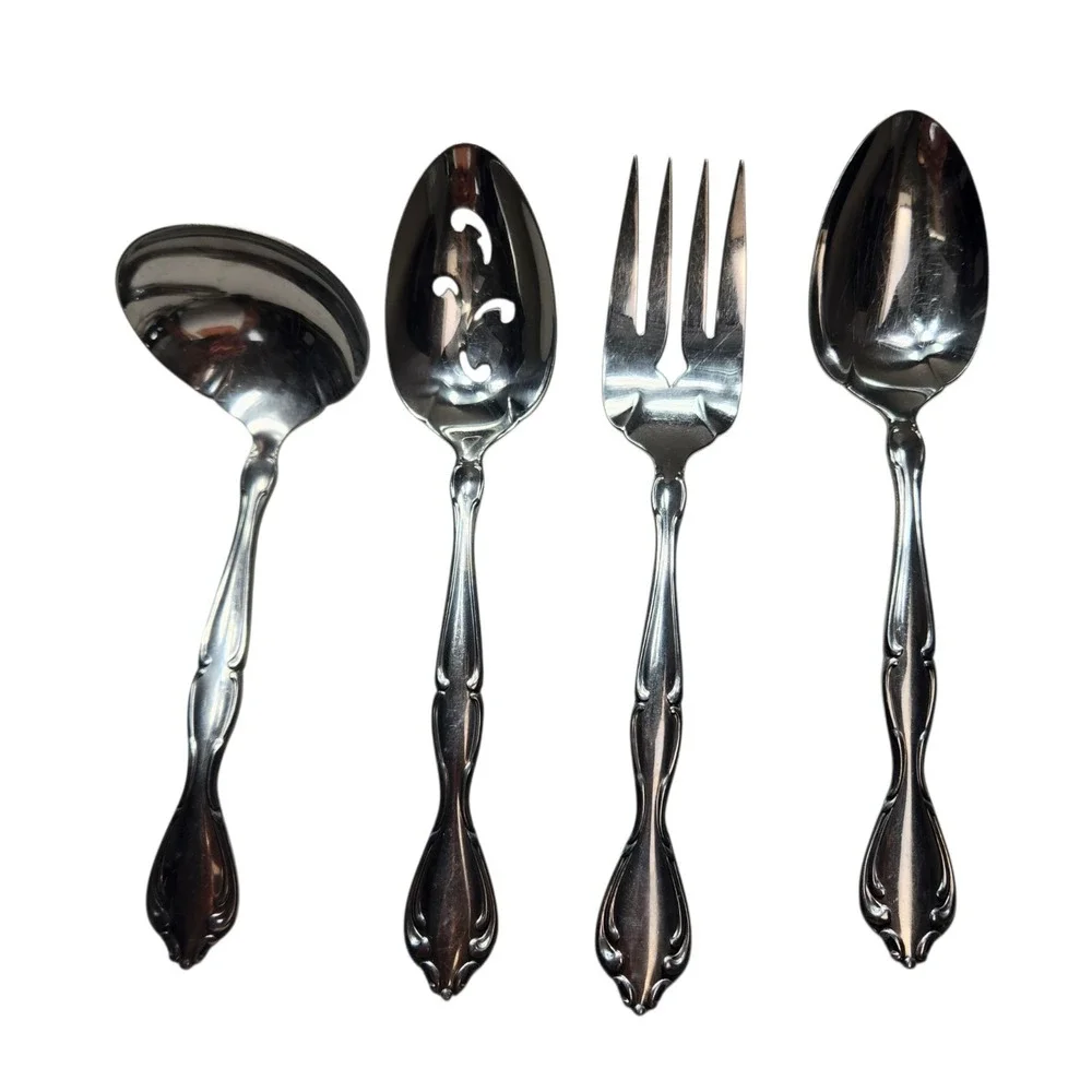 Vintage Oneida Chatelaine Glossy Stainless Betty Crocker Hostess 8 Pieces Lot